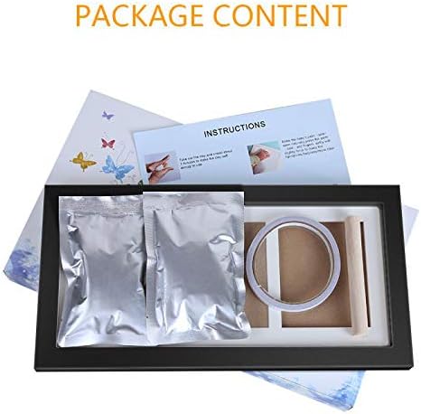 Baby Hand and Footprint Kit with Frame for Newborns - Black