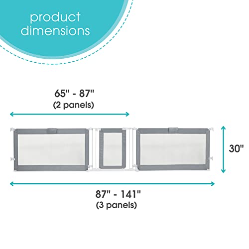 Summer Infant Custom Fit Walk-Thru Pet and Baby Gate - Grey