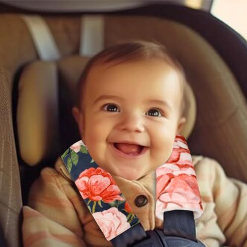 Soft Baby Car Seat Strap Pads for Girls and Boys