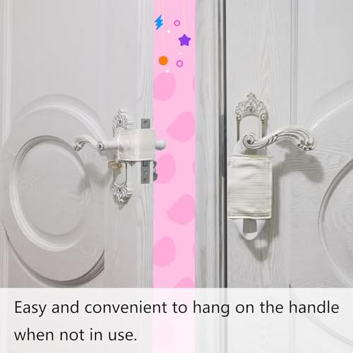 Door Silencer Cushion for Baby Quiet Close Pad 3 Pack Beige 41 x 31 Inches