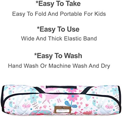 Toddler Nap Mat with Cotton Inner and Pillow for Daycare Travel