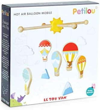 Le Toy Van Educational Petilou Wooden Hot Air Balloon Mobile for Baby