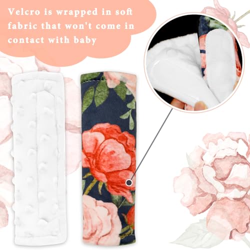Soft Baby Car Seat Strap Pads for Girls and Boys