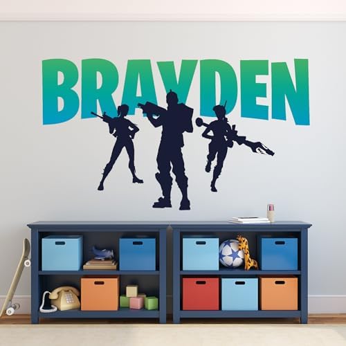 Personalized Gamer Room Decor Custom Gaming Wall Decal