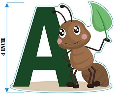 DEKOSH Animal Alphabet Wall Decals for Kids