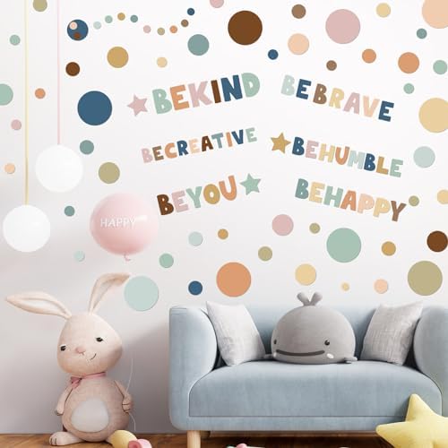 TaoBary 332 Piece Polka Dots Wall Decal Boho Motivational