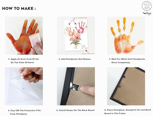 TwoDays Flower Bouquet Handprint Art Kit