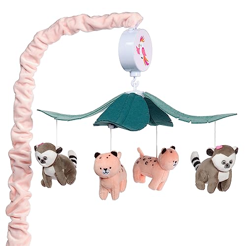 Lambs Ivy Enchanted Safari Animal Musical Crib Mobile