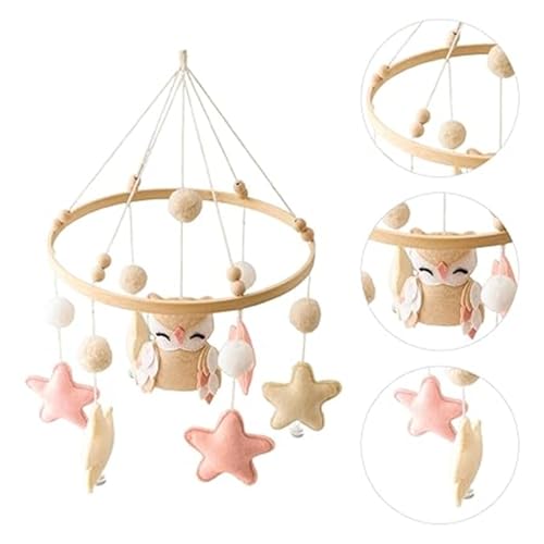 Boho Baby Mobile with Owl and Stars Design