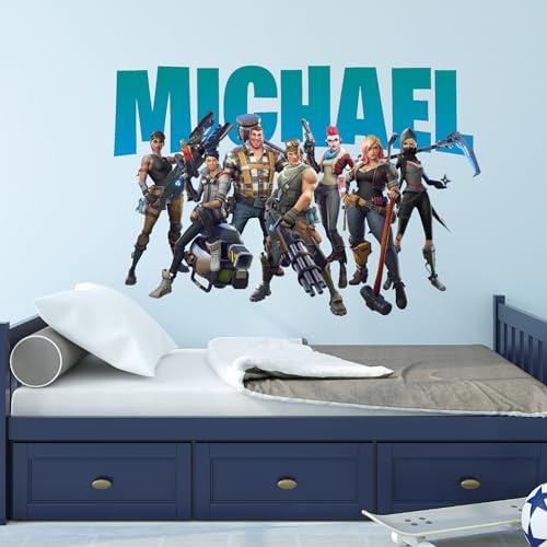 Custom Gaming Wall Decal - Personalized Gamer Room Decor