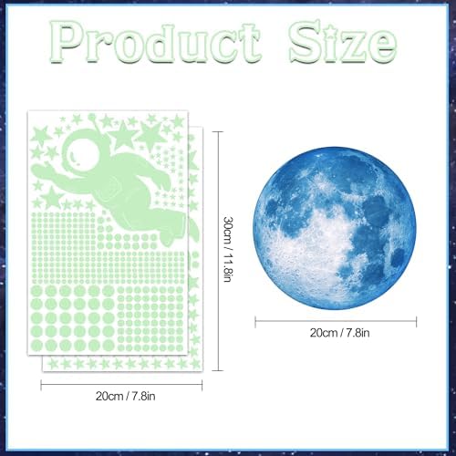 Glowing Stars for Kids Bedroom 530PCS Night Sky Wall Stickers