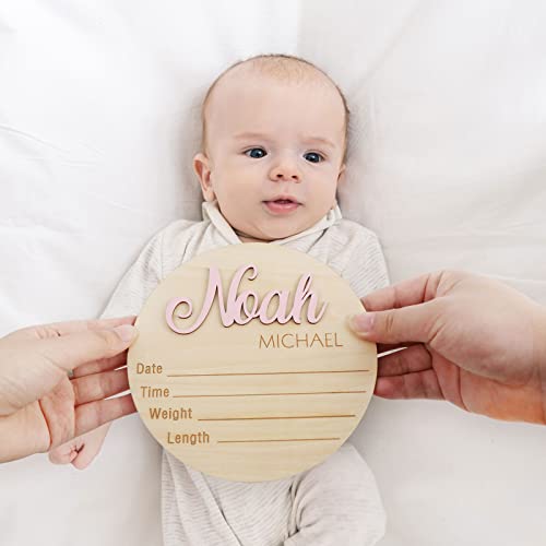 Personalized 3D Baby Announcement Sign with 11 Colors