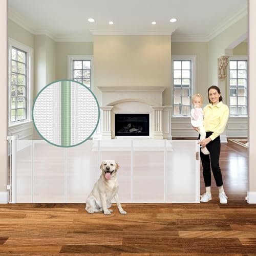 Reinforced Retractable Baby Gate 120 Inch Extra Wide