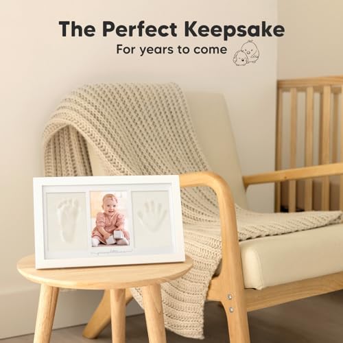 KeaBabies Inkless Hand and Footprint Kit with Frame