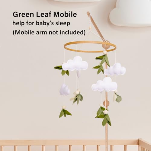 Green Leaf Crib Mobile for Baby Boys Girls