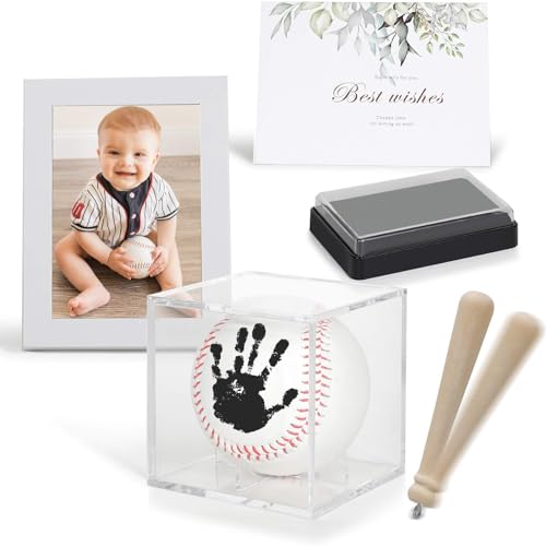 Baby Baseball Handprint Kit with Display Case