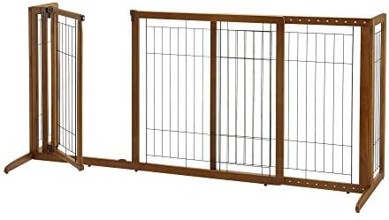 Richell Deluxe Freestanding Pet Gate with Door Large