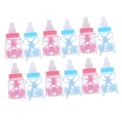 Cabilock 12pcs Mini Candy Boxes with Bow Bear Design for Baby Showers