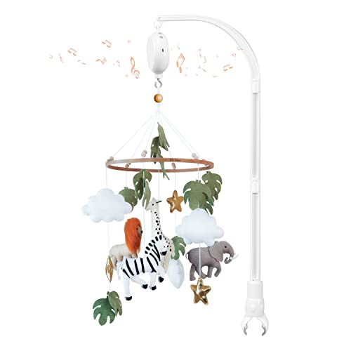 Musical Jungle Baby Crib Mobile for Boys and Girls