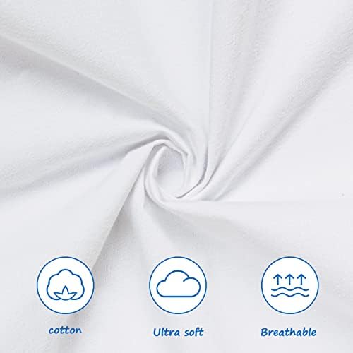 Coldwind Organic Cotton Changing Pad Cover 2 Pack White 32x16x4