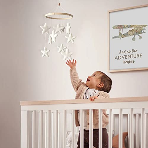 Gender Neutral Baby Mobile - Felt Star Boho Decor