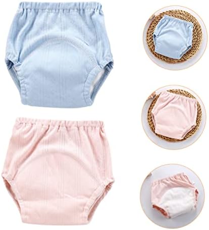 2 Pack Baby Training Pants Cotton Reusable Diaper Covers for Potty Training