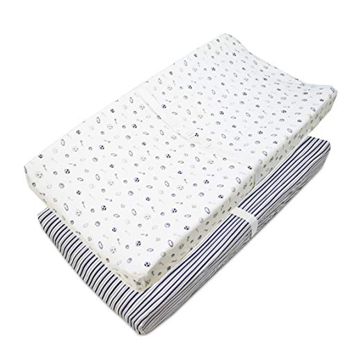 American Baby Company 2 Pack Cotton Knit Changing Table Pad Covers