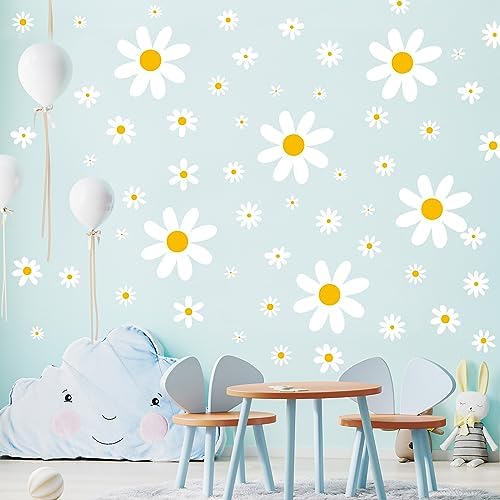 TaoBary 165 Piece Daisy Wall Decals for Home Decor