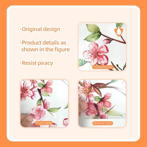 Large Cherry Blossom Wall Decals for Girls Bedroom Decor