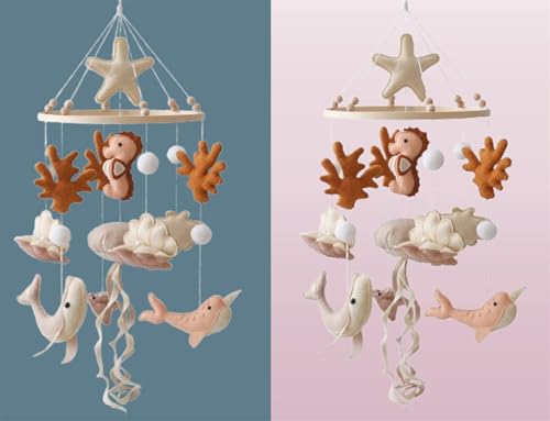 Ocean Life Theme Crib Mobile for Baby Boys Girls