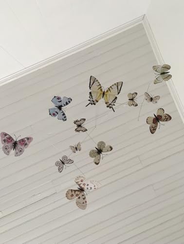 Butterfly Hanging Mobile for Nursery and Room Decor