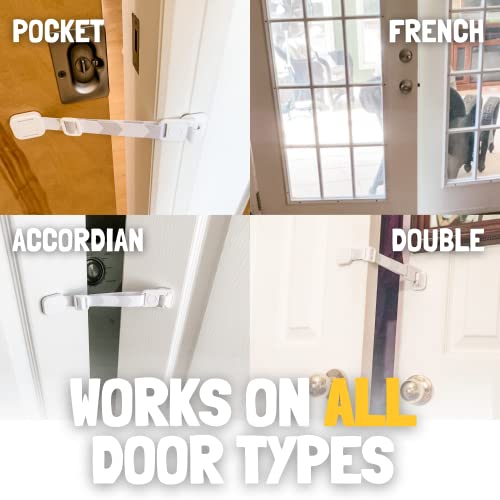 Door Buddy Child Proof Door Lock and Cat Door Stopper