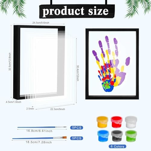 Suzile DIY Handprint Kit for Family Memories - Black Frame