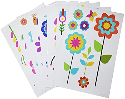 Maydahui 56 PCS Garden Flower Wall Sticker Set