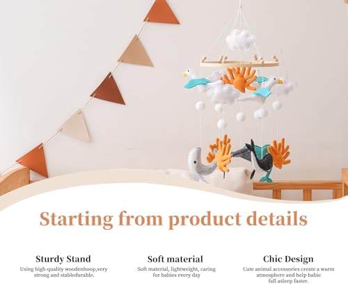 Sky and Ocean Baby Crib Mobile for Boys and Girls