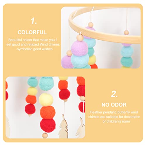 Felt Wind Chime Adorable Decorative Hanging Pendant for Home and Room Decor