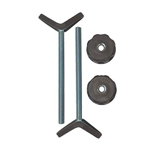 Extra Long M8 Stair Banister Adapter Y-Spindle Rods 2 Pack for Baby Gates