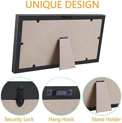 Baby Hand and Footprint Kit with Frame for Newborns - Black