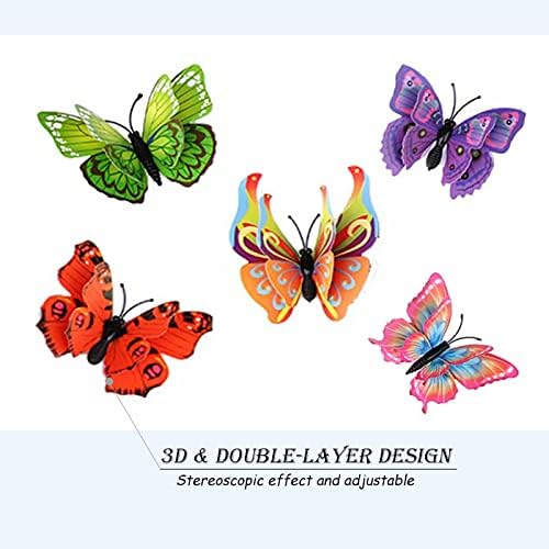 Opseam Butterfly Wall Decor 24PCS with Magnets Colorful