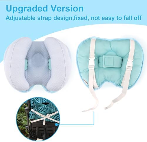 KAKIBLIN 2 in 1 Baby Head Pillow with Adjustable Width for Travel