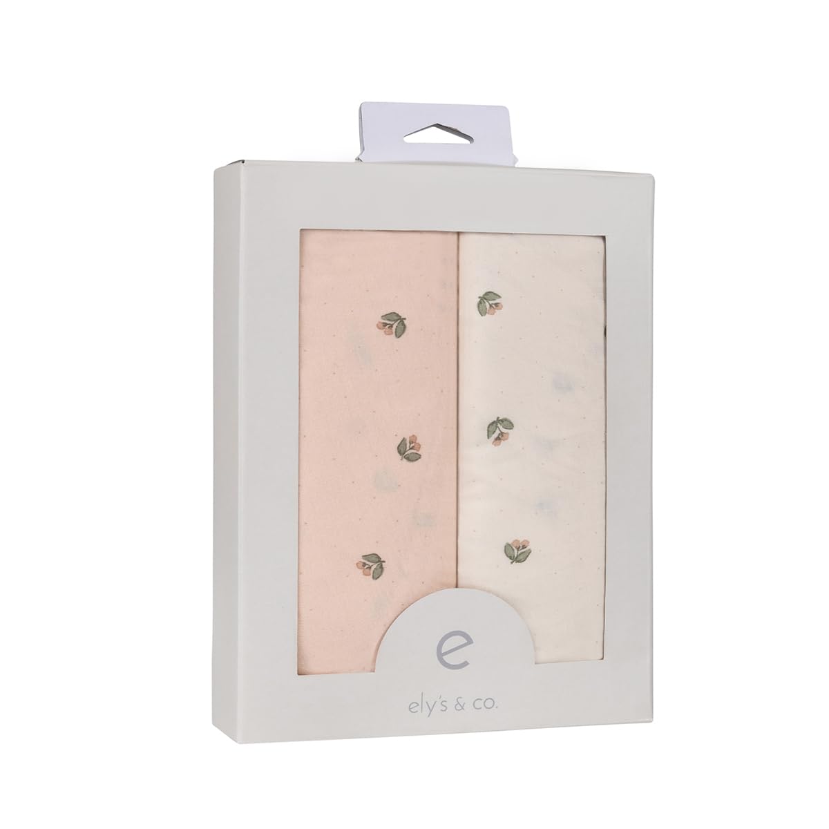 Elys Co Changing Pad Covers 2 Pack Pink Vintage Floral