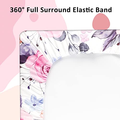 Floral Baby Diaper Changing Pad Cover 2 Pack
