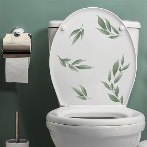 LHIUEM Green Leaves Wall Stickers 56PCS Boho Decor