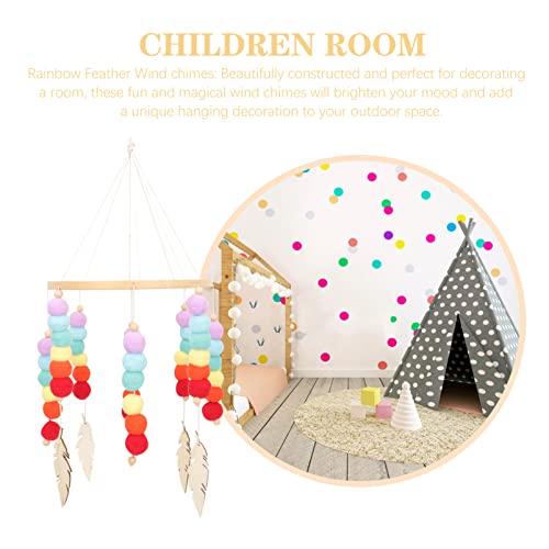 Felt Wind Chime Adorable Decorative Hanging Pendant for Home and Room Decor