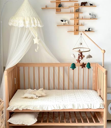 Erboinely Animal Crib Mobile Handmade Deer Decor Gender-Neutral Nursery Hanging Ornament