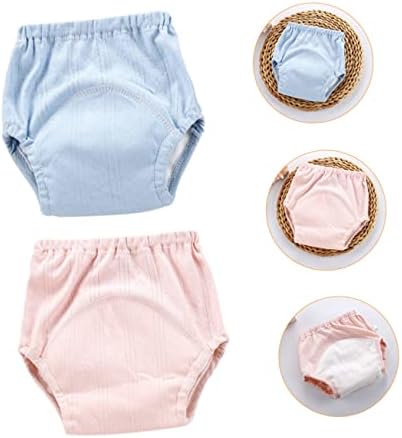 2Pcs Toddler Potty Training Underwear Reusable Cotton Diapers for Boys Girls