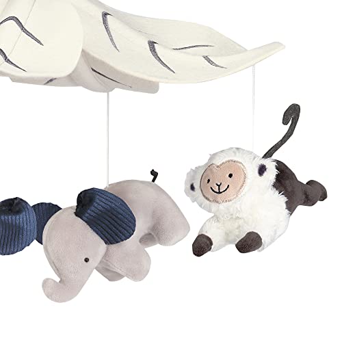 Lambs Ivy Gray Animals Musical Mobile Soother Toy
