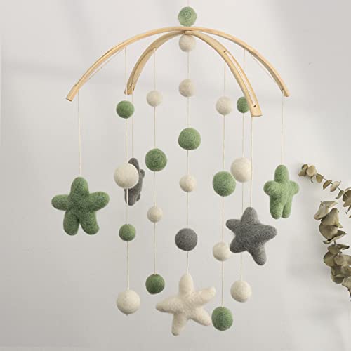 Gender Neutral Baby Mobile with Boho Decor