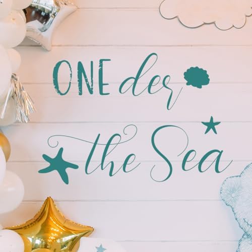Oneder The Sea Wall Decal - Ocean Themed Birthday Decor Stickers