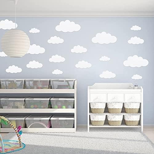 31pcs Big Clouds Vinyl Wall Decals DIY Removable Wall Art Decor